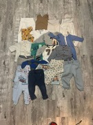Duży zestaw ciuchów niemowlęcych rozmiar 74