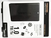 Gwarancja. JAK NOWY. Dysk przenośny zewnętrzny 1TB USB 3.0 Toshiba pudełko