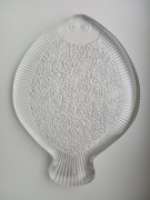 RYBA - kolekcjonerska patera ze szkła prasowanego