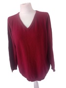 Męski lekki sweter bordowy r M/L