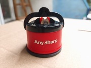 Ostrzałka do noży kuchennych osełka Anysharp Classic czerwona wolfram