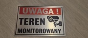 Tabliczka plakietka Teren monitorowany 