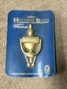 Mosiężna Kołatka do drzwi solidna z mosiądzu