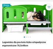 Legowisko dla psa kota łóżko ortopedyczne ergonomiczne 78,5x48cm