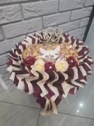 Bukiet z róż mydlanych i zdrapek.