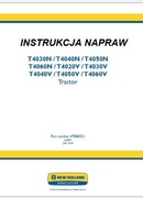 Instrukcja Napraw New Holland T 4020 V T 4030 V, T 4040 V T 4050 V  PL