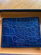 TOD'S,TODS ETUI NA KARTY,PORTFEL,SKÓRA KROKO