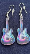 Kolczyki Gitary akrylowe