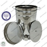 Odstojnik do Miodu Nierdzewny 35L z Sitem i Pokrywą Kwasówka