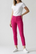 Czerwone SPODNIE Rurki M 38 Skinny UNIKATOWY Odcień Cygaretki Eleganckie