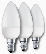 Zestaw 3x Żarówka LED E14 4W | 320 lm | 3000K | Świeczka