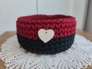 Koszyk na szydełku ze sznurka poliestrowego 5mm