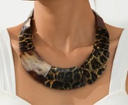 Naszyjnik hoker - Akryl - Panterka