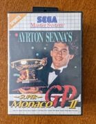 Sega Master System Ayrton Senna’s Super Monaco GP II gra pudełko retro 