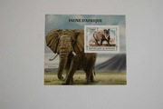 Burundi Sw 3222** afrykańska fauna - słoń i nosorożec /ms/
