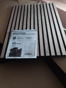 Panel lamelowy akustyczny ścienny orzech włoski 80 x 60 