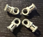 LEGO TECHNIC OŚ I ŁĄCZNIK SWORZNIOWY, PRZEGUB ZĘBATY J.SZARY 4273 4 szt.