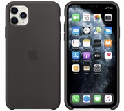 Etui Silikonowe Apple iPhone 11 Pro Max Czarne Black MX002ZM/A Plecki