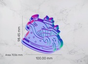 Foremka wykrawacz do ciastek pierników Sanie Mikołaj duża 10 cm