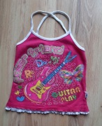 Bluzka na ramionkach różowa na 5 lat/104