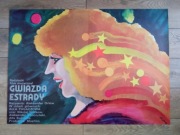 Oryginalny polski plakat filmowy - Gwiazda estrady, Jerzy Flisak, 1978