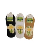 3x Skarpety Damskie Stopki Niskie-Baleriny z Silikonem na Piętach 