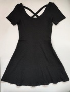 Divided Sukienka XS mała czarna emo punk gothic