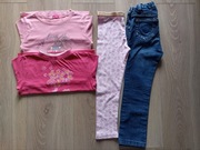 Zestaw ubrań dla dziewczynki 110