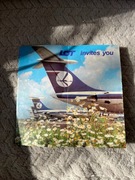 ROZKŁAD LOTÓW PLL LOT Samolot Reklama POLSKI FIAT 