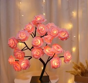 Świecące drzewko różane HIT! Rózowe