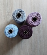 Sznurek bawełniany pleciony, 100m, grubość 5mm