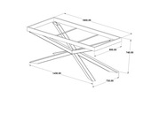 Noga metalowa do stołu Pająk