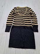 Sukienka damska czarno-złota, rozmiar M/L