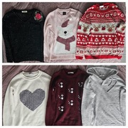 Zestaw 6 swetrów damskich XS/S