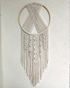 Łapacz snów 30cm naturalny minimalistyczny makrama