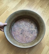 Duża mosiężna misa, XIX - XX wiek. 