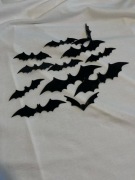 Czarne naklejki na ścianę w kształcie nietoperzy