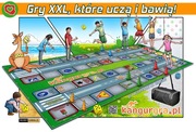 GRA BEZPIECZNI NA DRODZE wielka GRA XXL dla DZIECI 5 x 3 metra