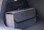 Szary antypoślizgowy organizer do bagażnika Torba samochodowa Miękki filcow