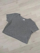 szara bluzka top klasyczny H&M 36 S