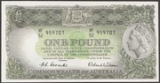 AUSTRALIA 1 FUNT 1953 - KRÓLOWA ELŻBIETA II - HF