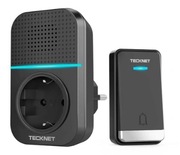TECKNET Bezprzewodowy Dzwonek Do Drzwi Wodoodporny IP65 Zasięg 400m
