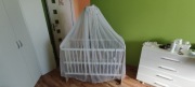 Łóżeczko dziecięce 120x60 + baldachim 