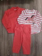 Zestaw Coccodrillo rozmiar 92 bluza, spodnie, koszulka