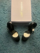 Steve Madden Girl Unaa black 41 czarne lakierowane platforma NOWE