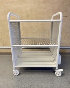 IKEA Brannboll regał na kółkach 56x62cm biały gamingowy narzedzia