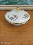 Zabytkowa porcelanowa cukiernica z pokrywką – Thomas Ivory, Bavaria