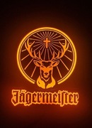 Jagermeister podświetlany lightbox neon led 31x26