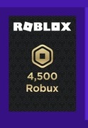 ROBUX ROBLOX KOD CYFROWY 4500