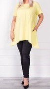 Zentex asymetryczna rozszerzana tunika super jakość plus size xxxl 50 52 